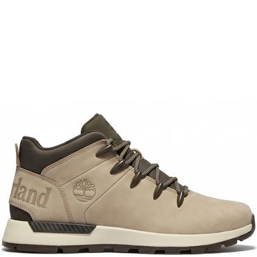 TIMBERLAND MENS MID LACE ANKLE BOOT - LIGHT BEIGE NUBUCK